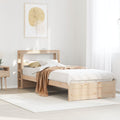 Bed Frame With Headboard Without Mattress 90X200 Cm