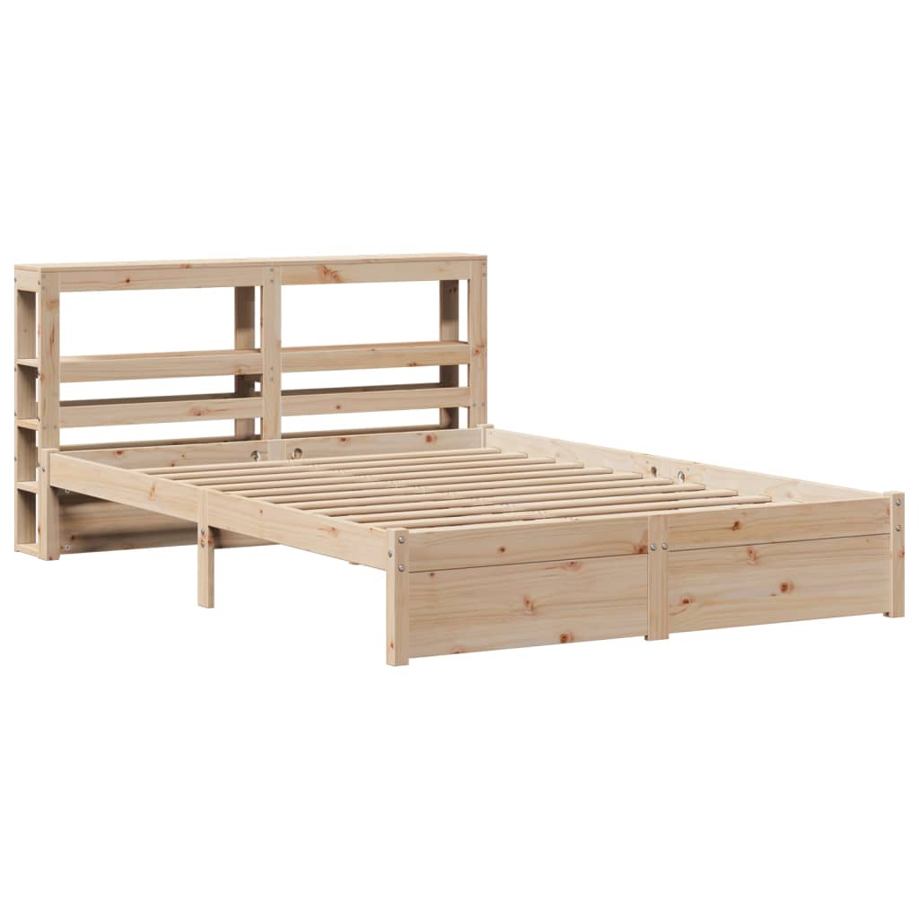 Bed Frame With Headboard Without Mattress 140X200 Cm