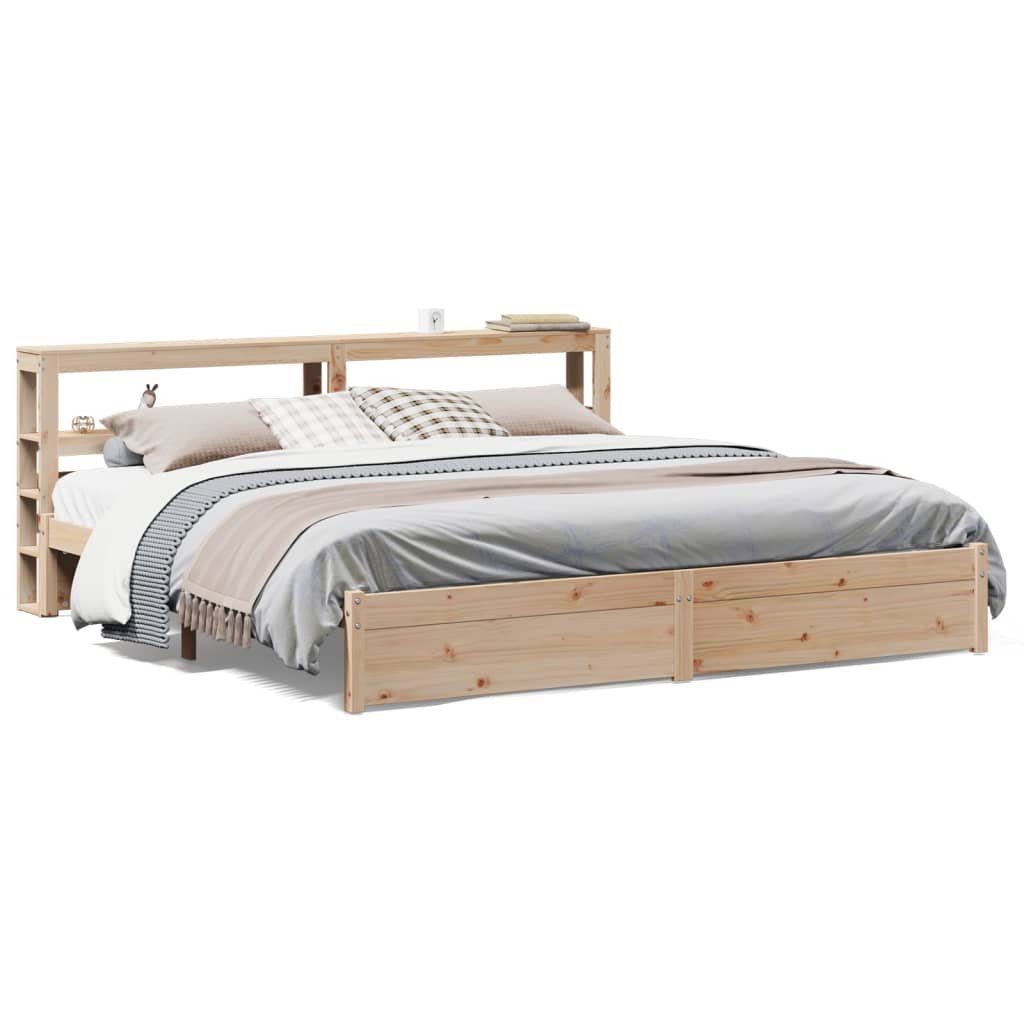 Bed Frame With Headboard Without Mattress 180X200 Cm Super King