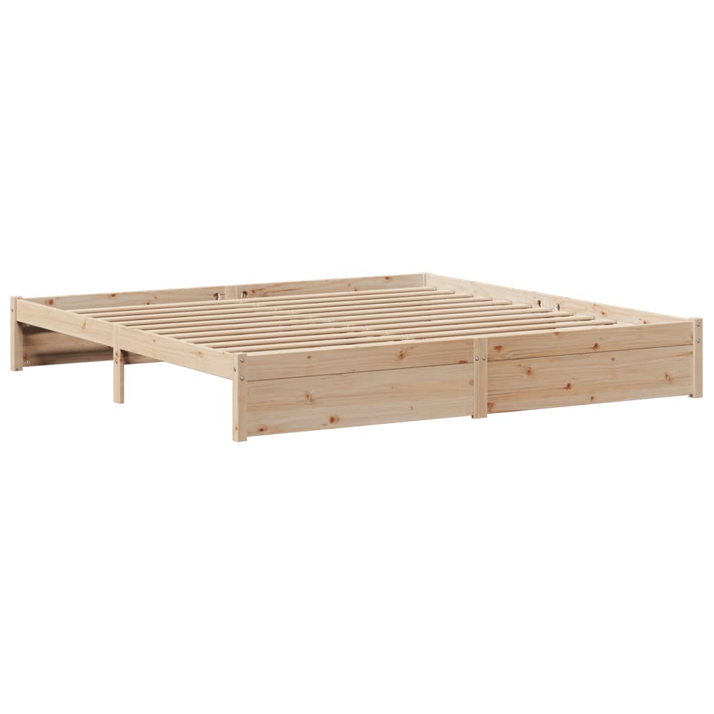 Bed Frame With Headboard Without Mattress 180X200 Cm Super King