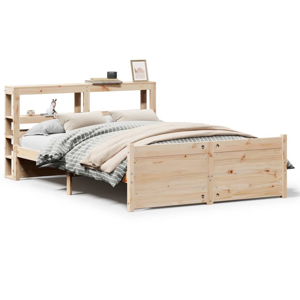 Bed Frame With Headboard Without Mattress 140X200 Cm