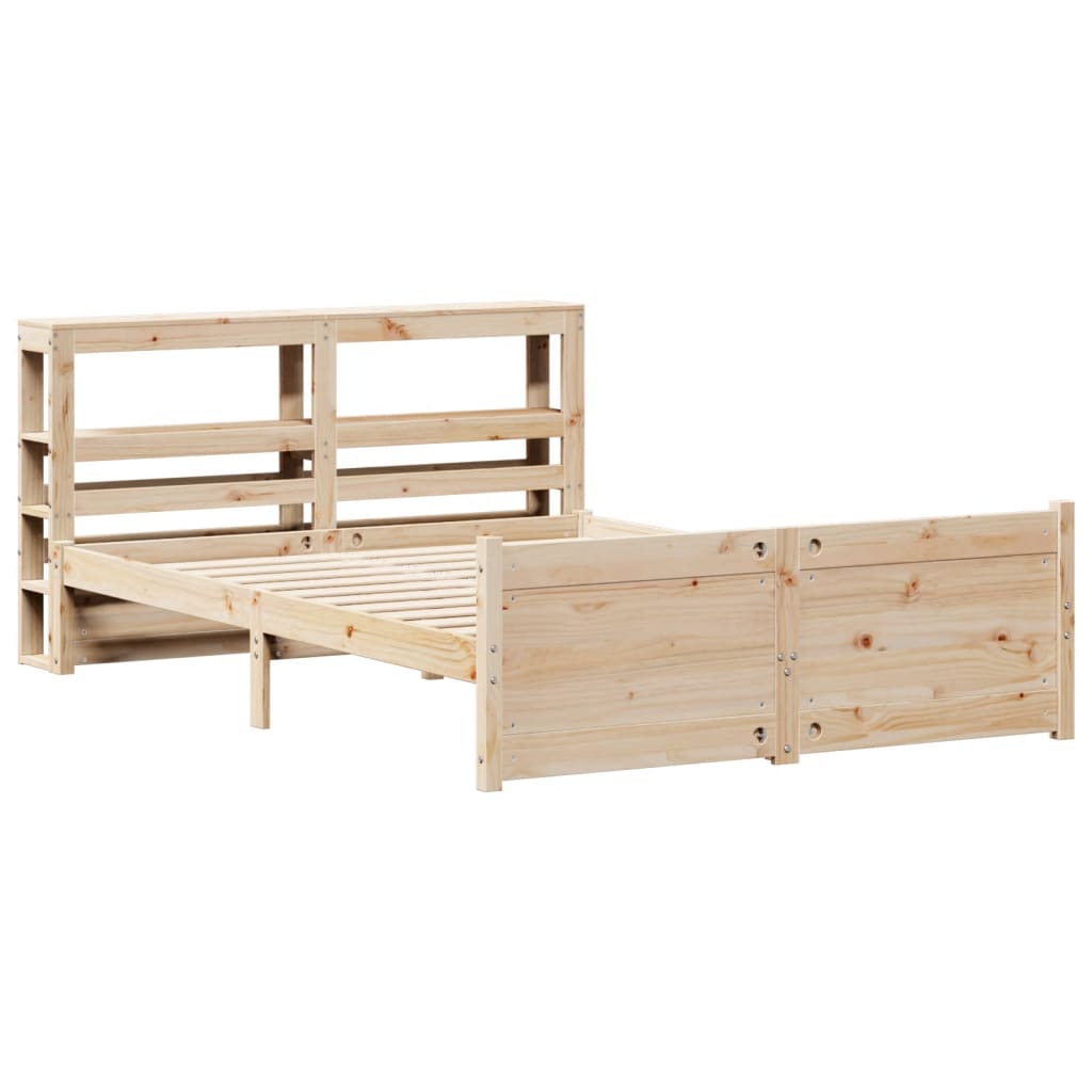 Bed Frame With Headboard Without Mattress 140X200 Cm