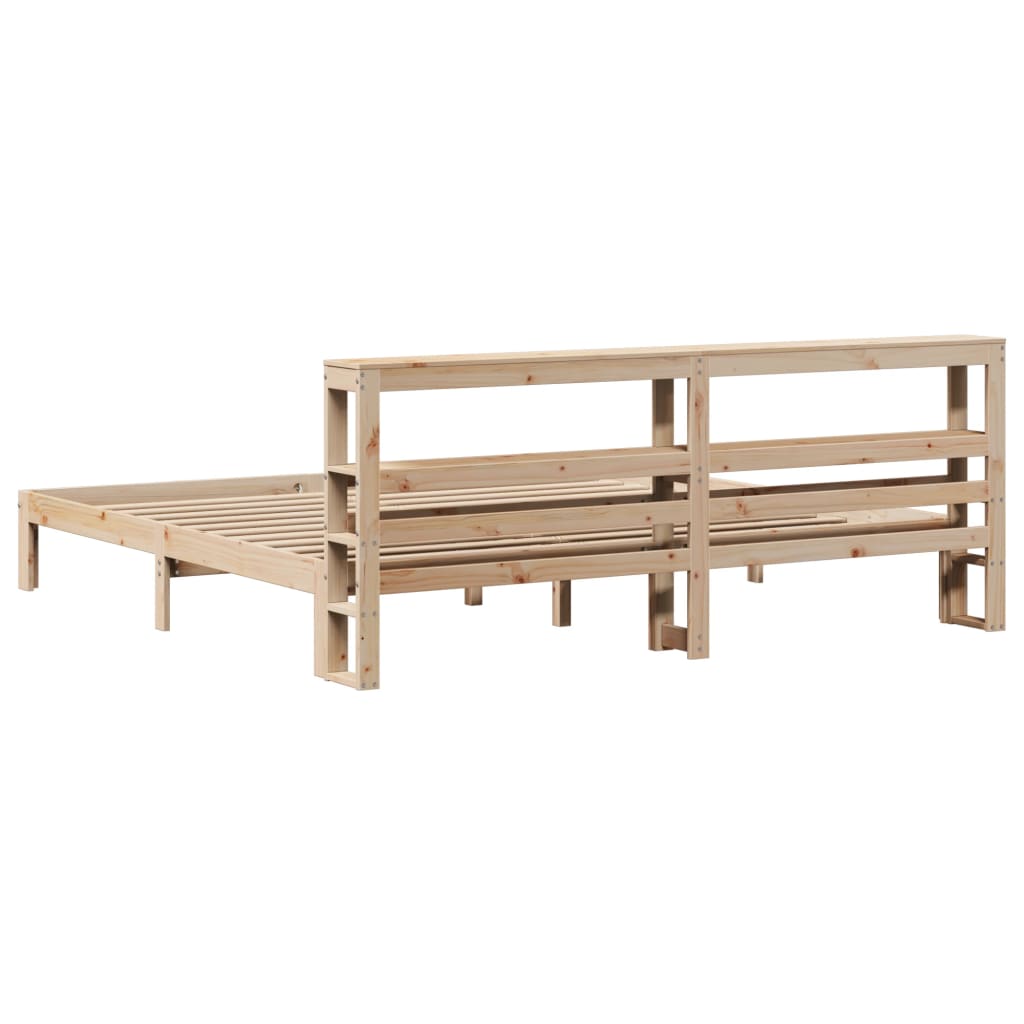 Bed Frame With Headboard Without Mattress Super King