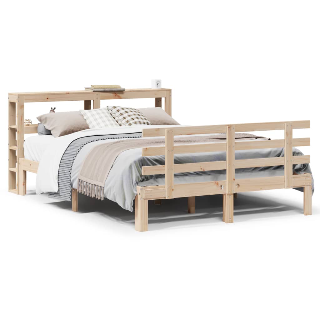 Bed Frame With Headboard Without Mattress 140X200 Cm