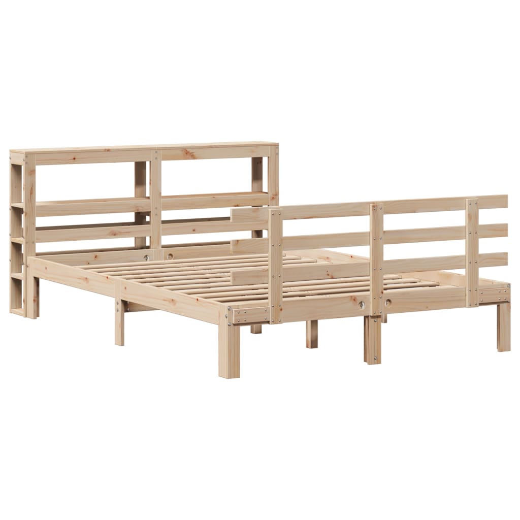 Bed Frame With Headboard Without Mattress 140X200 Cm