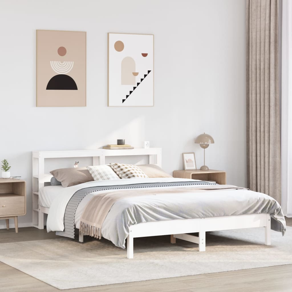 Bed Frame Without Mattress King Size Solid Wood Pine
