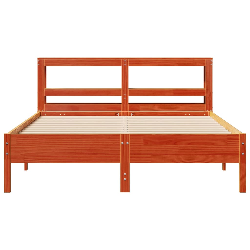 Bed Frame Without Mattress King Size Solid Wood Pine
