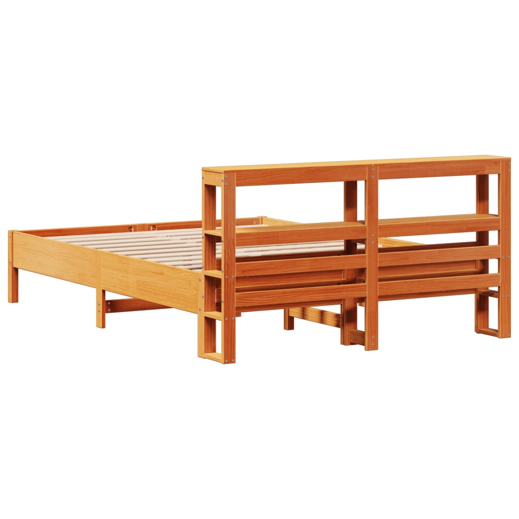 Bed Frame Without Mattress King Size Solid Wood Pine