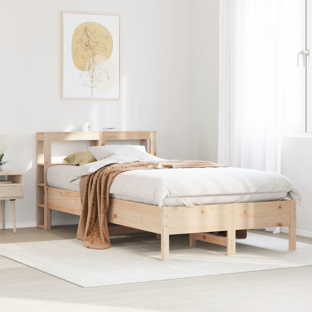 Bed Frame Without Mattress King Size Solid Wood Pine