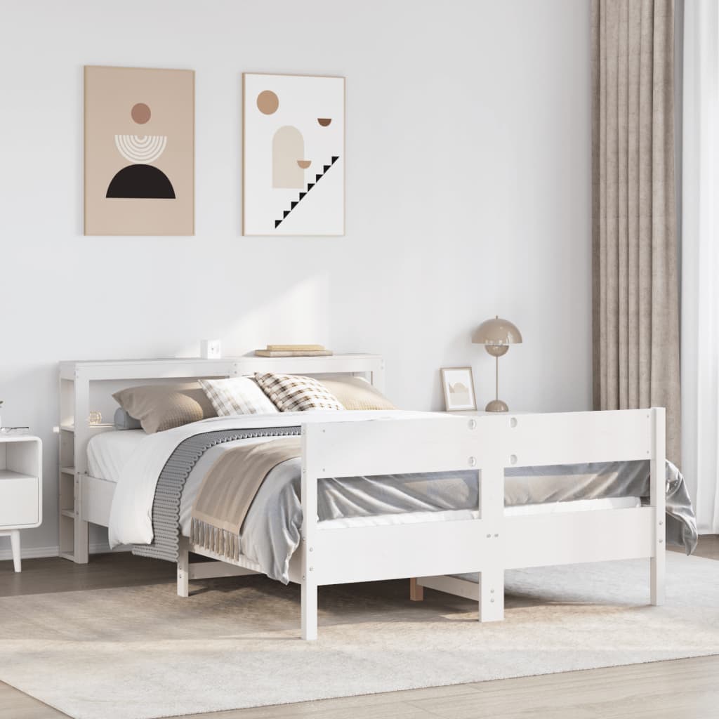 Bed Frame Without Mattress Solid Wood Pine