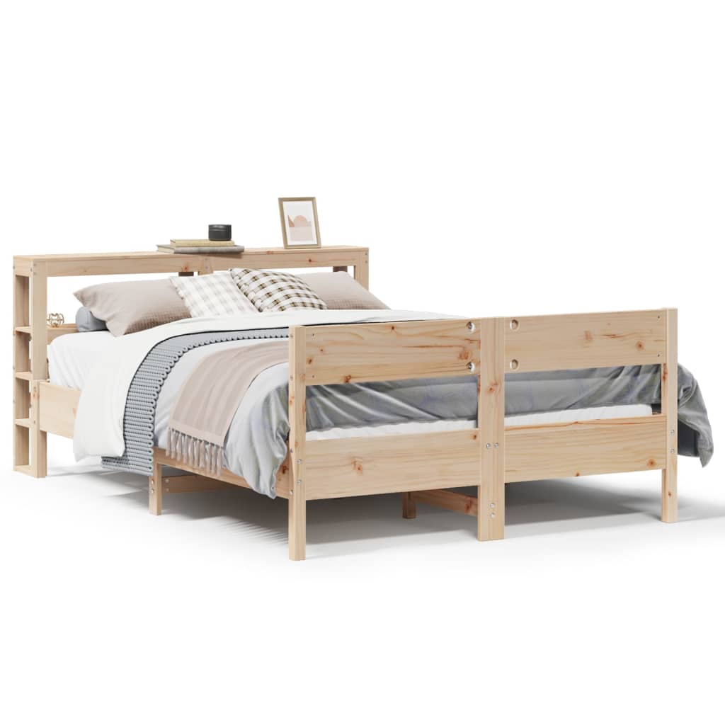 Bed Frame Without Mattress Solid Wood Pine