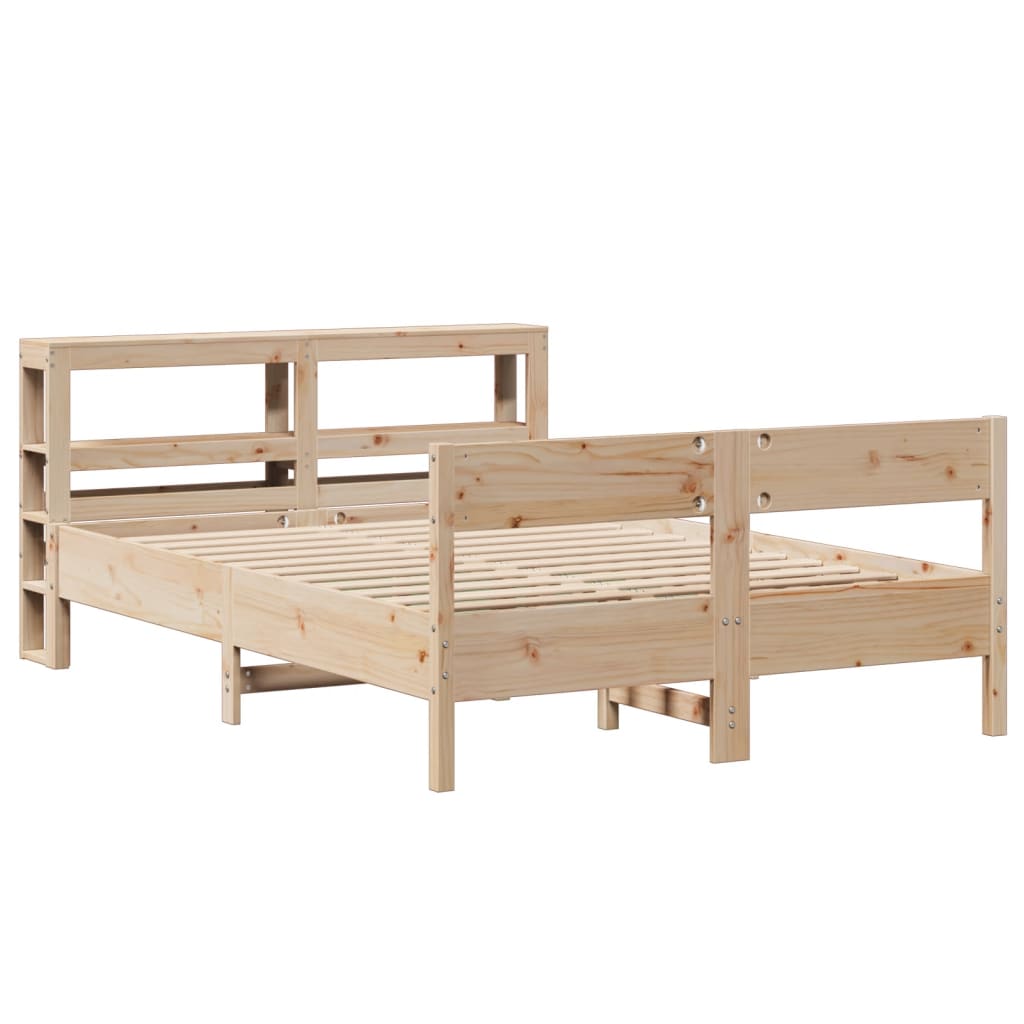 Bed Frame Without Mattress Solid Wood Pine