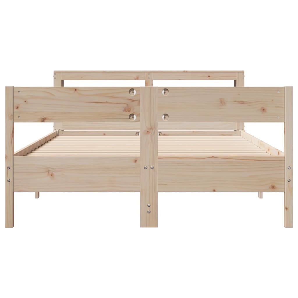 Bed Frame Without Mattress Solid Wood Pine