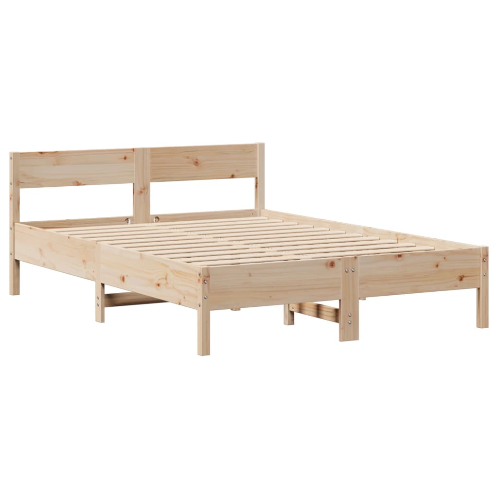 Bed Frame Without Mattress Solid Wood Pine