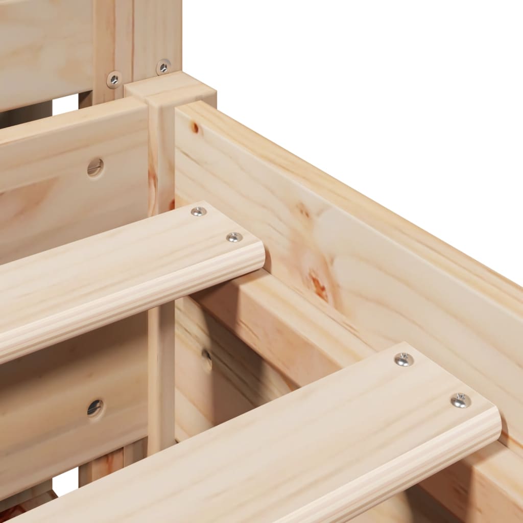 Bed Frame Without Mattress Solid Wood Pine