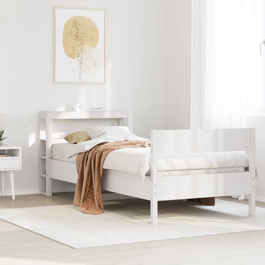 Bed Frame Without Mattress Solid Wood Pine
