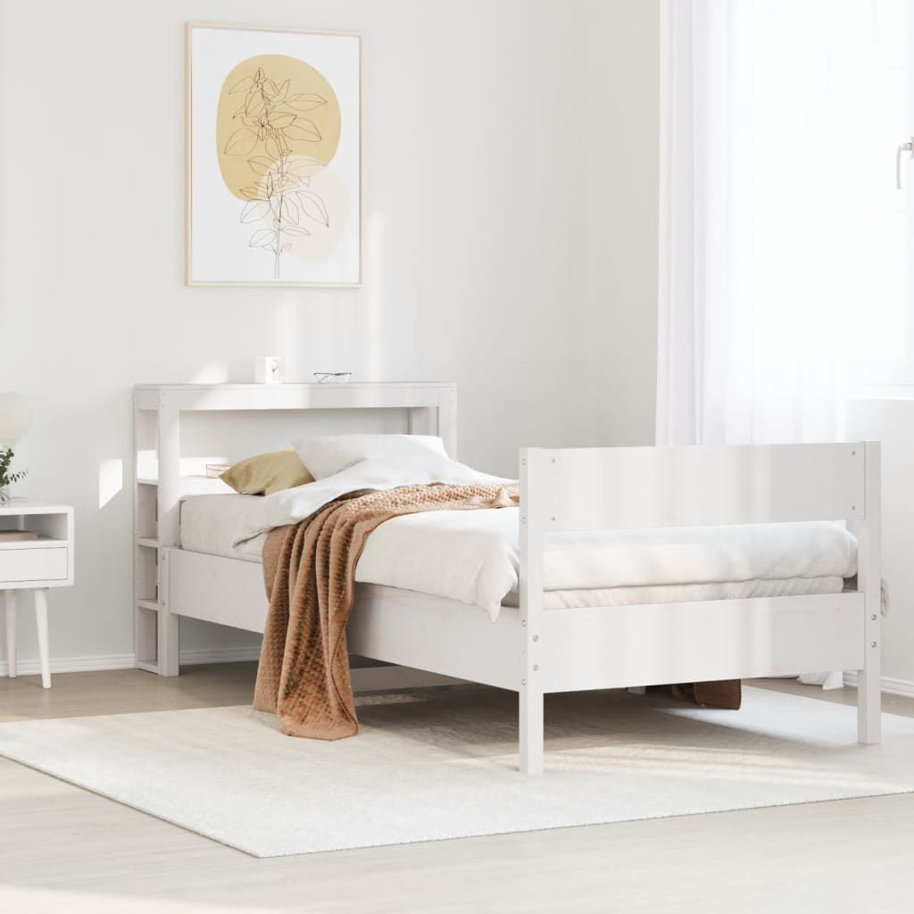 Bed Frame Without Mattress Solid Wood Pine