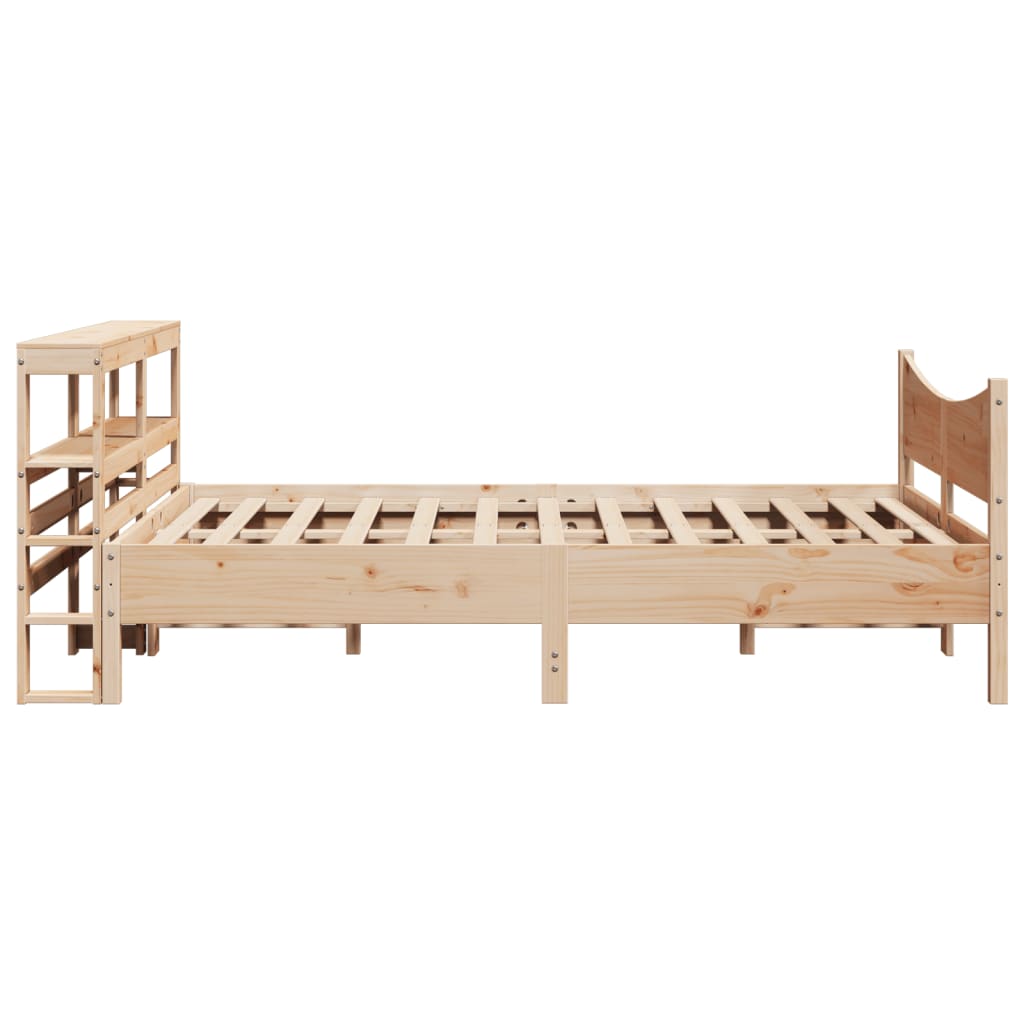 Bed Frame With Headboard Solid Wood Pine