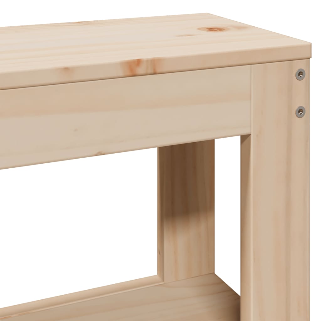 Bed Frame With Headboard Solid Wood Pine
