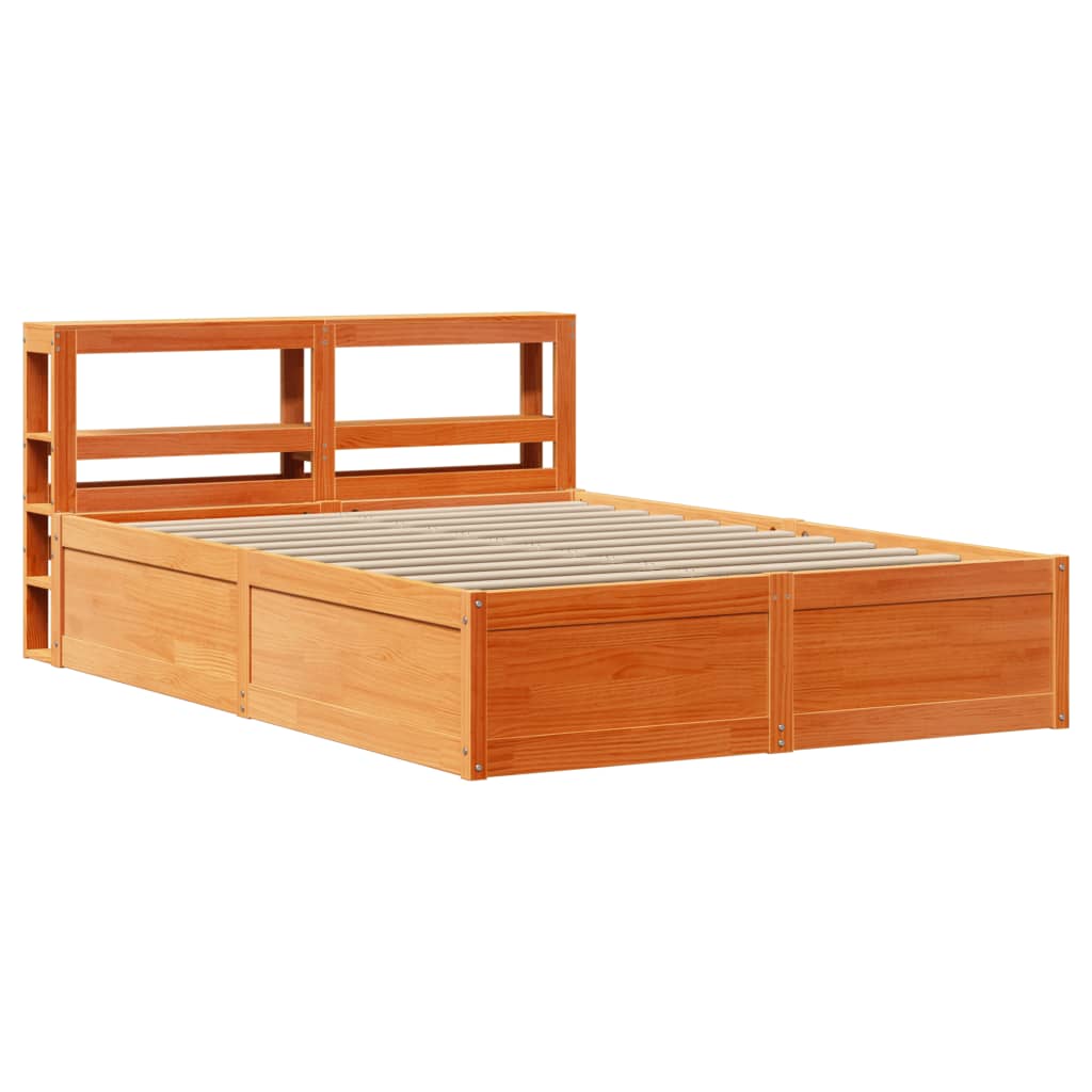 Bed Frame With Headboard Solid Wood Pine