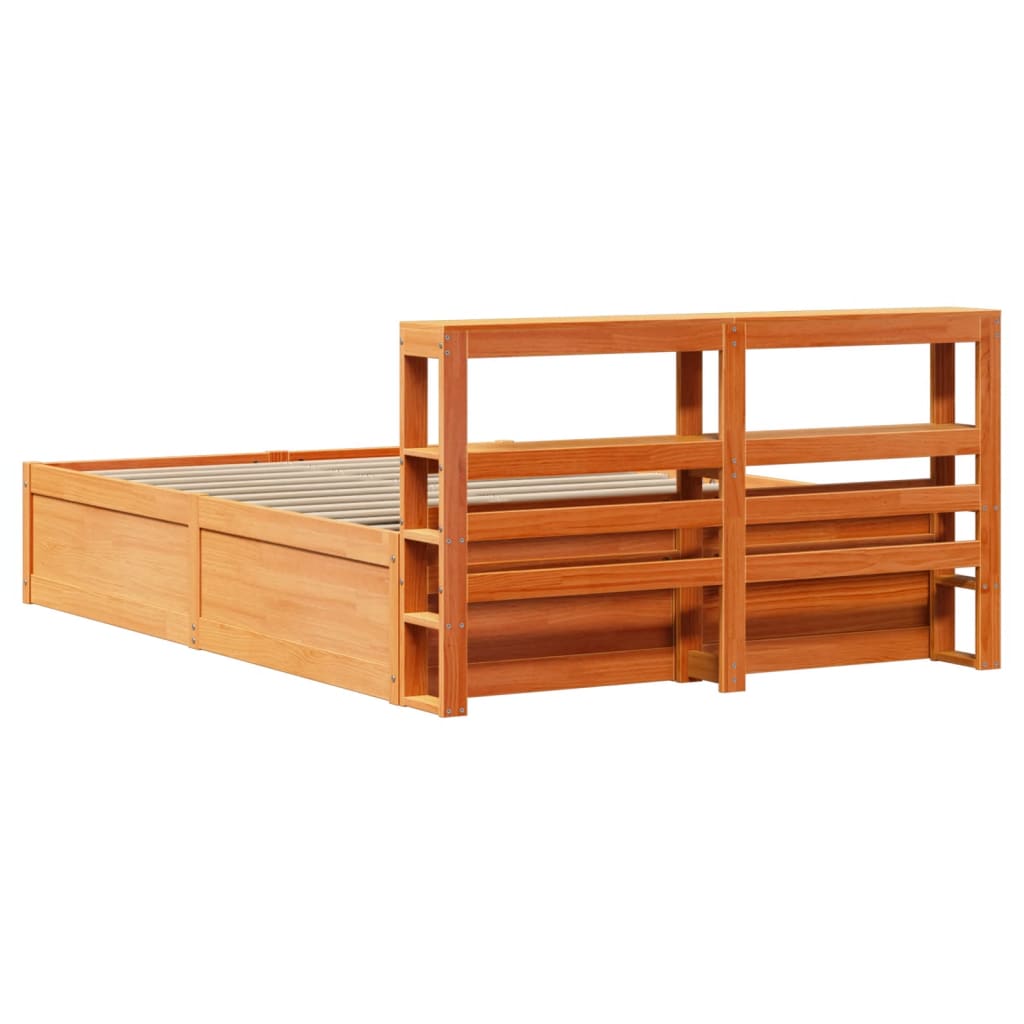 Bed Frame With Headboard Solid Wood Pine
