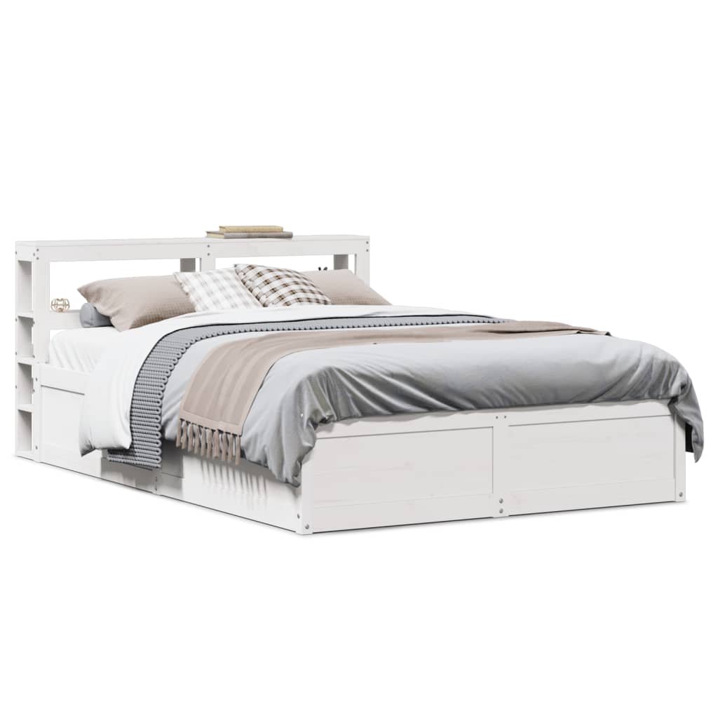 Bed Frame With Headboard Solid Wood Pine
