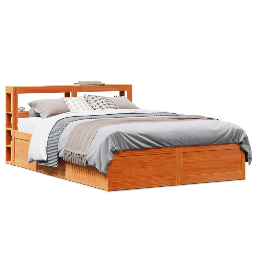 Bed Frame With Headboard Solid Wood Pine