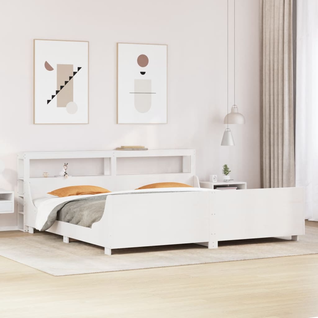Bed Frame Without Mattress Solid Wood Pine