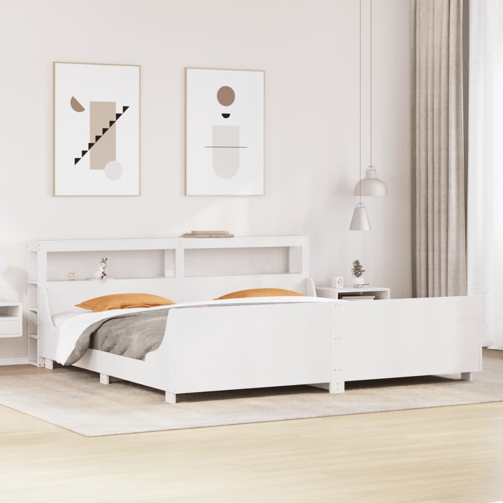 Bed Frame Without Mattress Solid Wood Pine