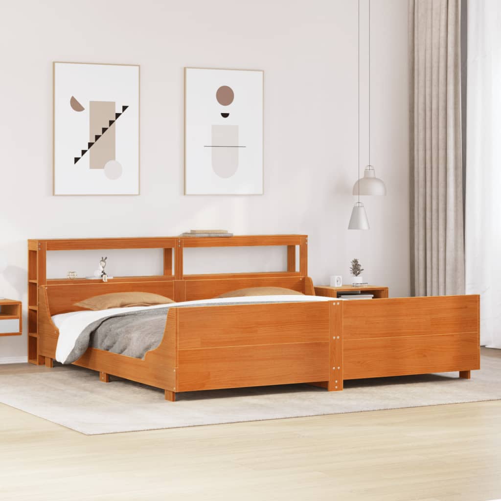 Bed Frame Without Mattress Solid Wood Pine