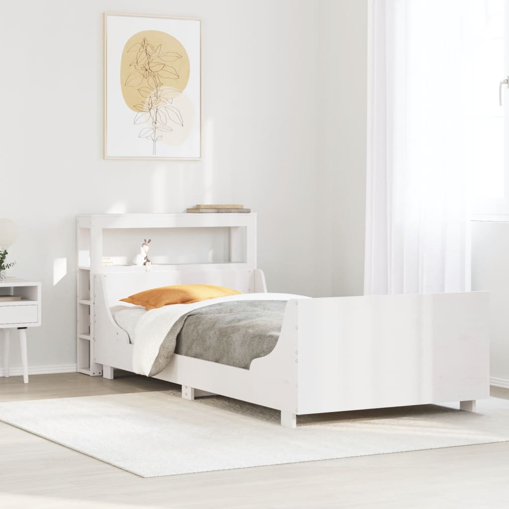 Bed Frame Without Mattress Solid Wood Pine
