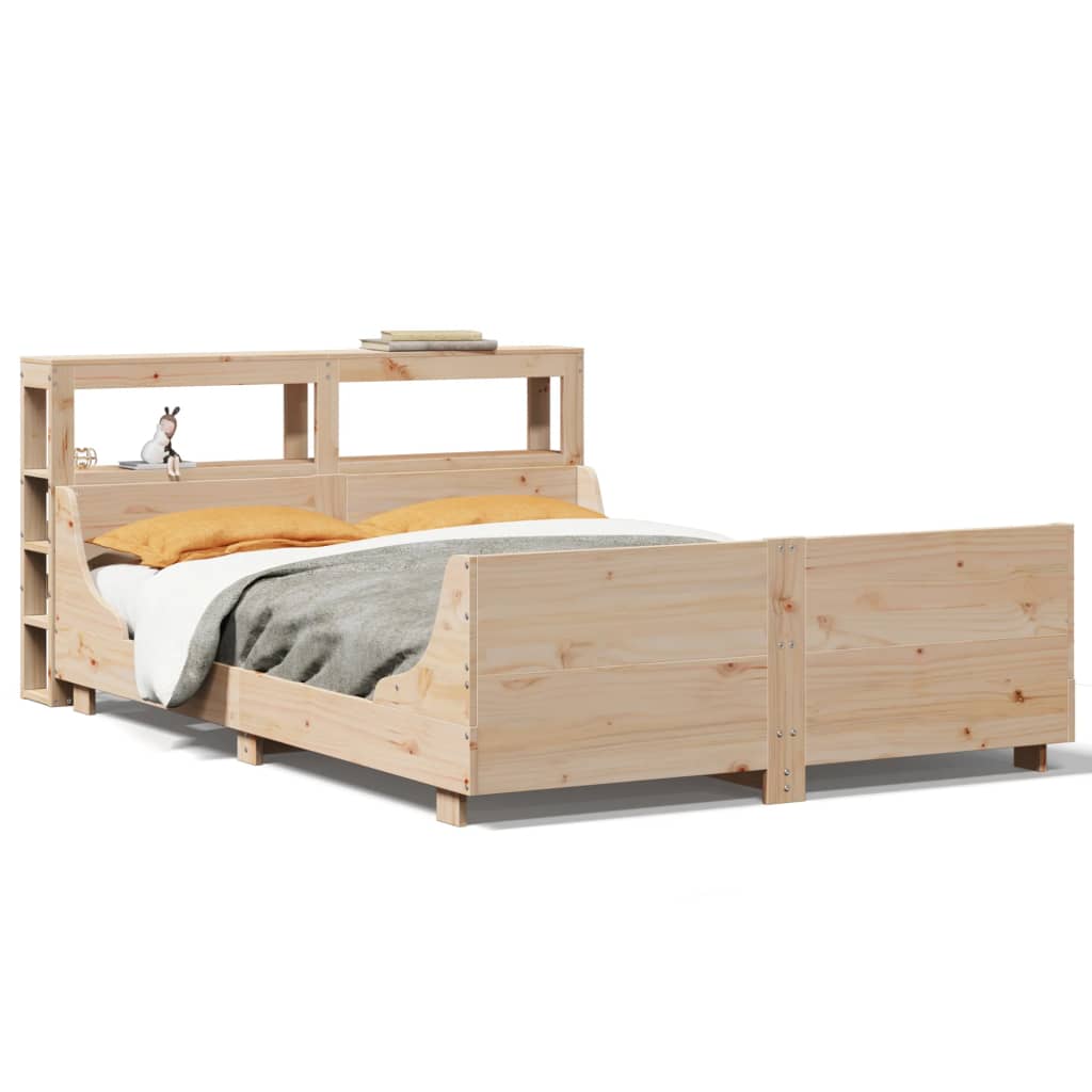 Bed Frame Without Mattress Solid Wood Pine