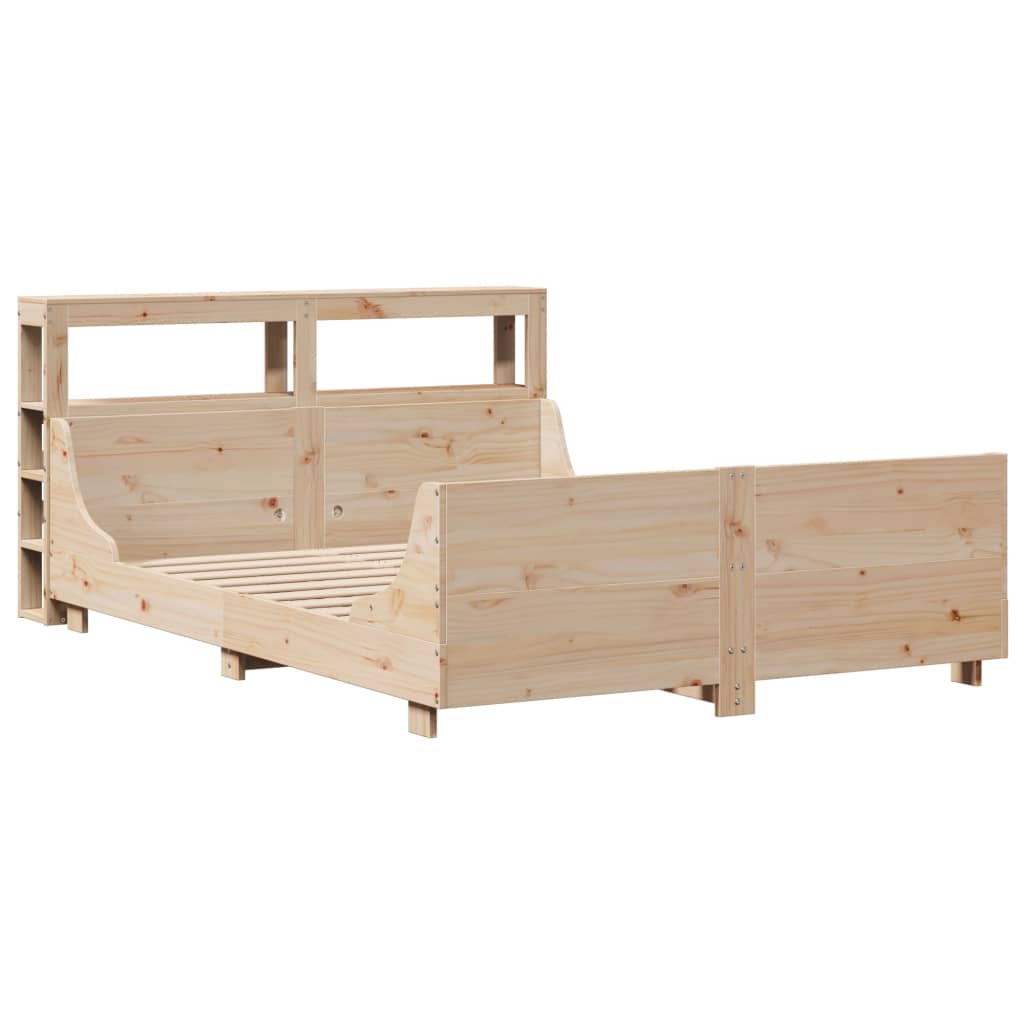Bed Frame Without Mattress Solid Wood Pine