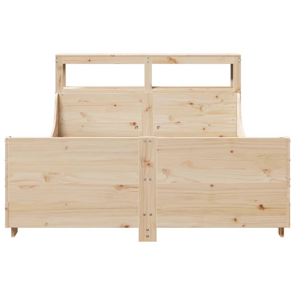 Bed Frame Without Mattress Solid Wood Pine
