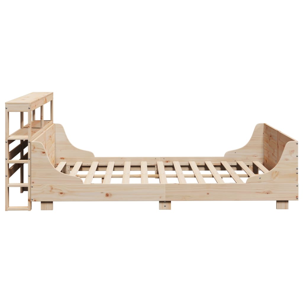 Bed Frame Without Mattress Solid Wood Pine