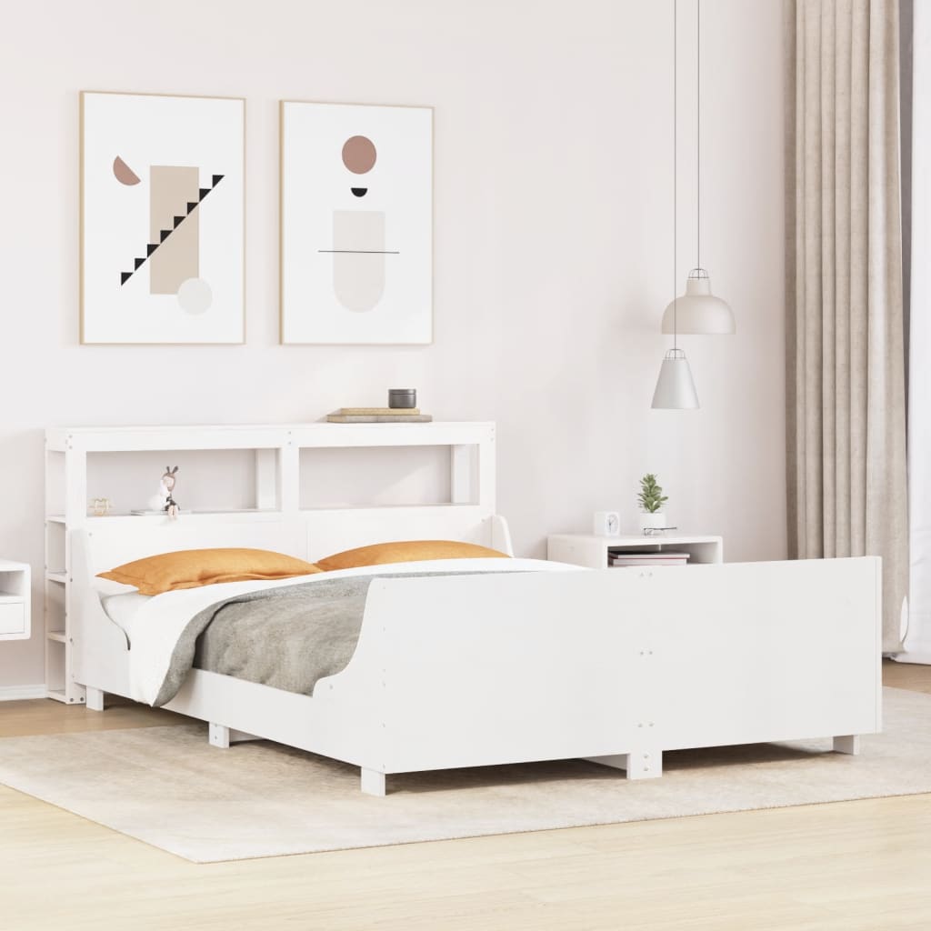 Bed Frame Without Mattress Solid Wood Pine