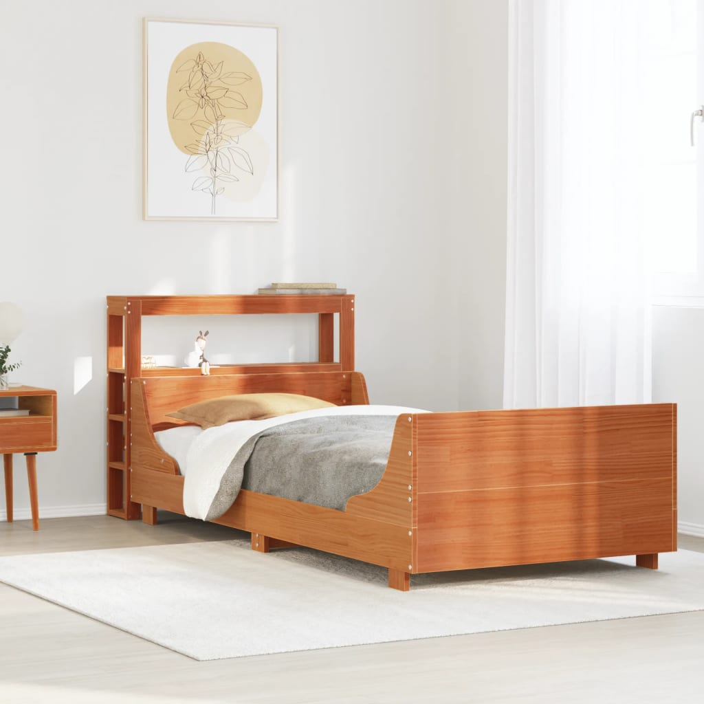 Bed Frame Without Mattress Solid Wood Pine