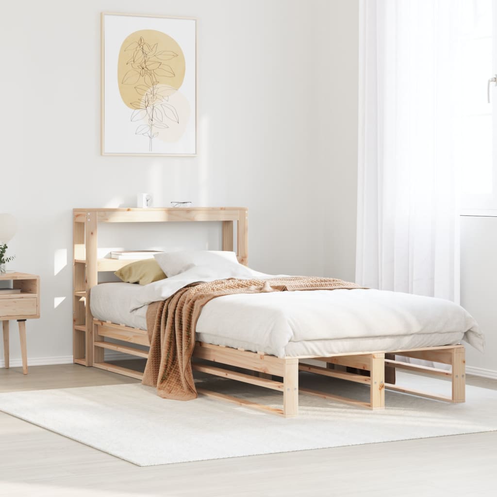 Bed Frame Without Mattress Small Double Solid Wood Pine