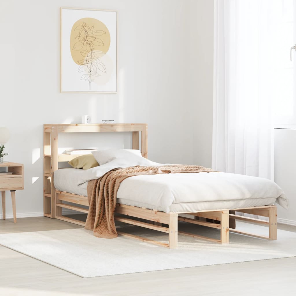 Bed Frame Without Mattress Small Double Solid Wood Pine