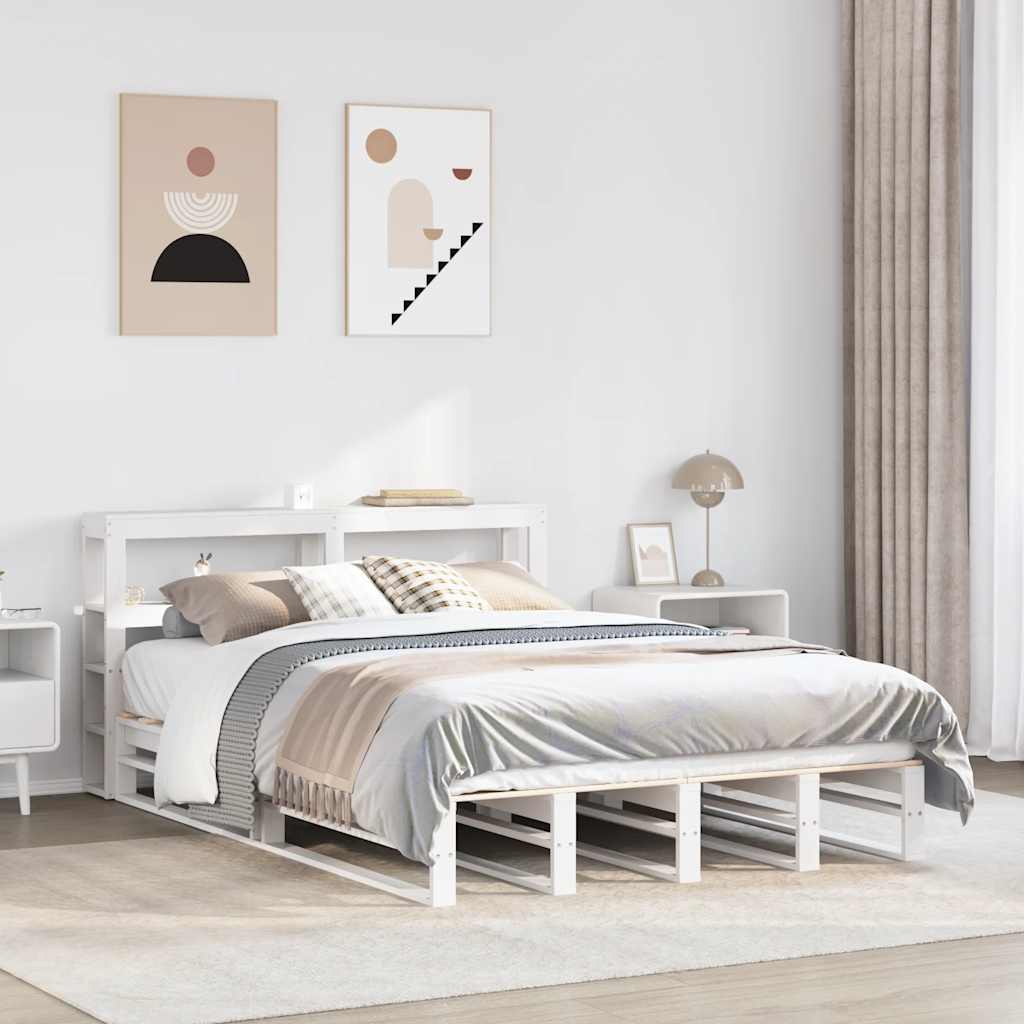 Bed Frame Without Mattress Small Double Solid Wood Pine