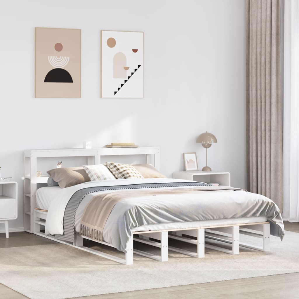 Bed Frame Without Mattress Small Double Solid Wood Pine
