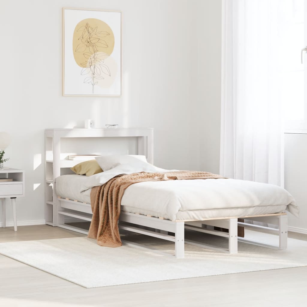 Bed Frame Without Mattress Small Double Solid Wood Pine