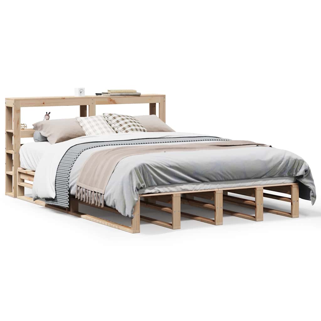 Bed Frame Without Mattress Small Double Solid Wood Pine