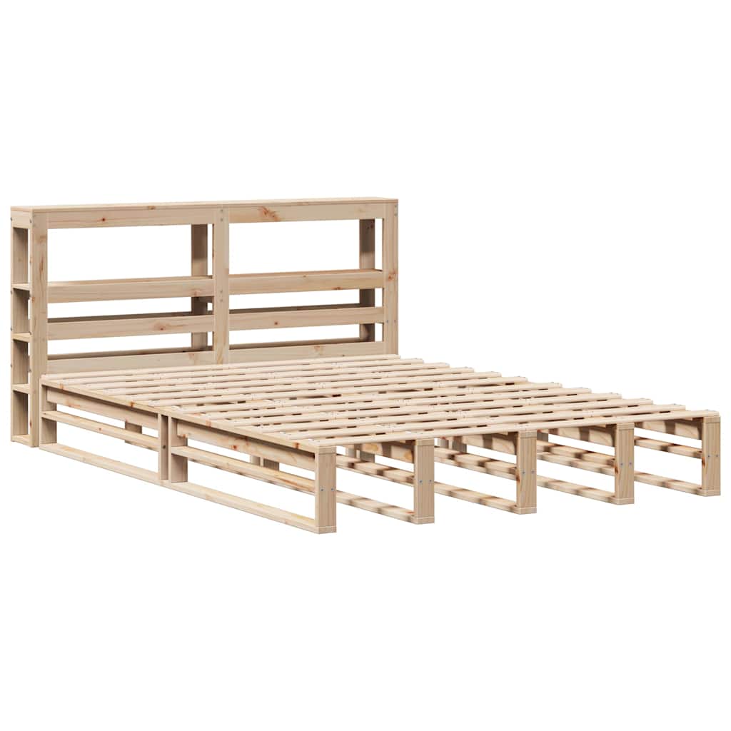 Bed Frame Without Mattress Small Double Solid Wood Pine