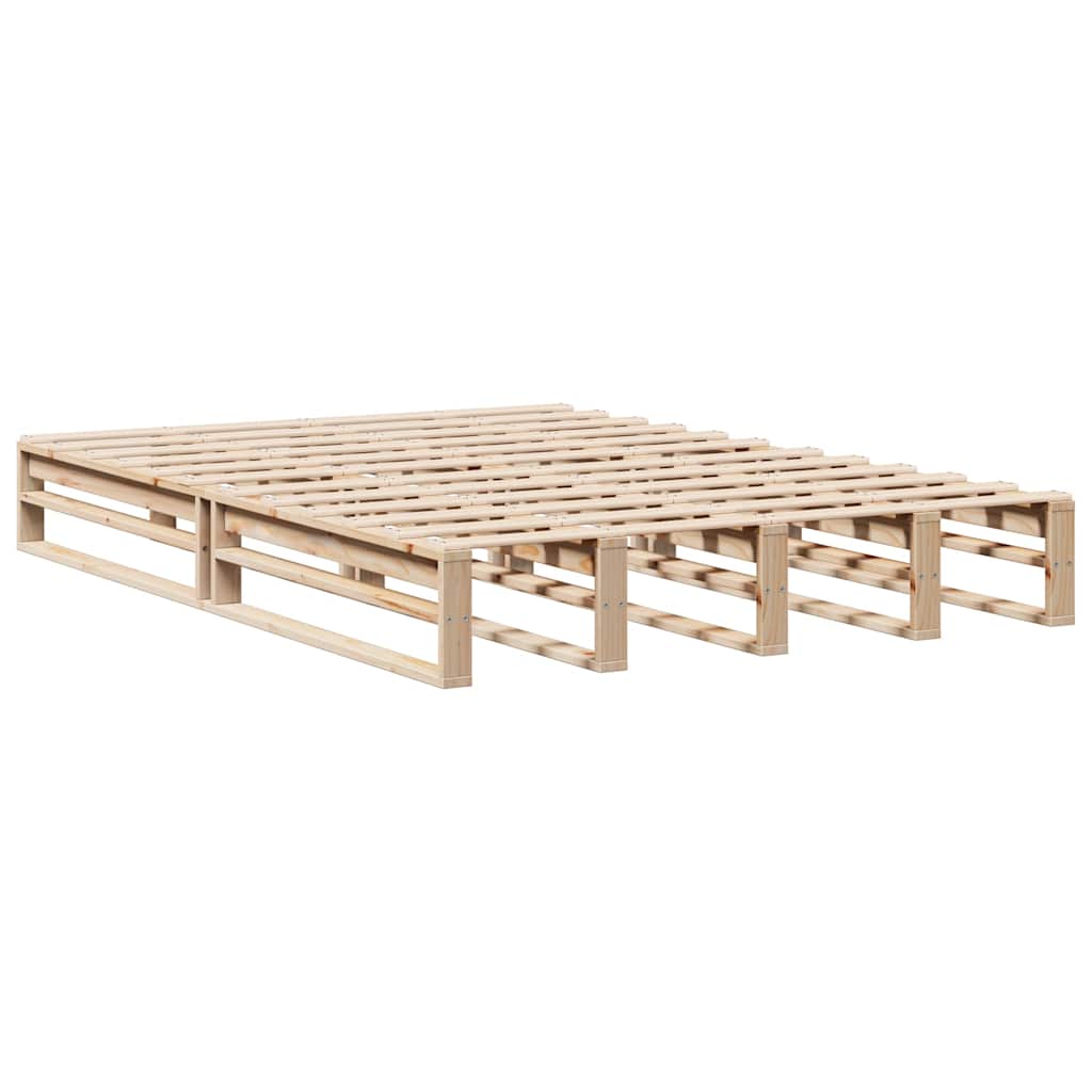 Bed Frame Without Mattress Small Double Solid Wood Pine