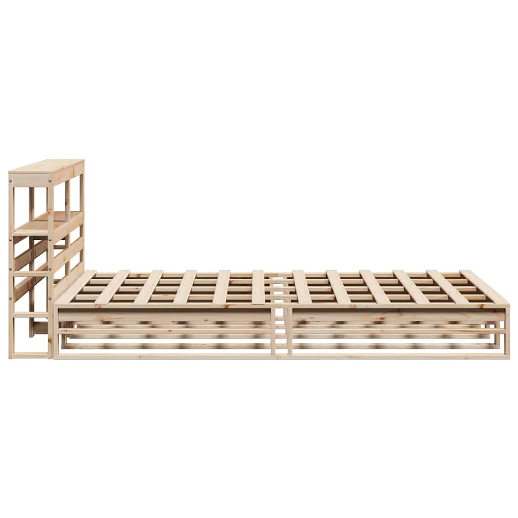 Bed Frame Without Mattress Small Double Solid Wood Pine
