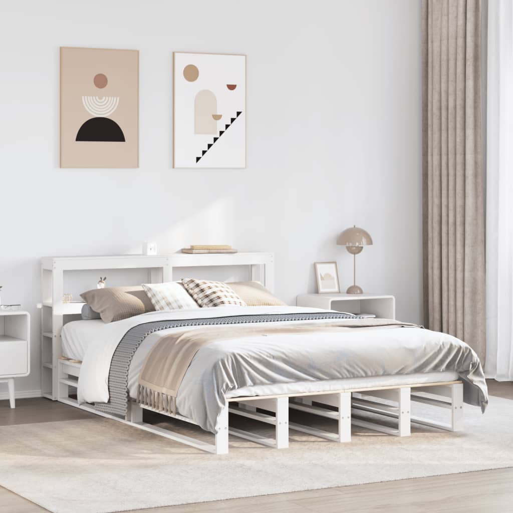 Bed Frame Without Mattress Small Double Solid Wood Pine