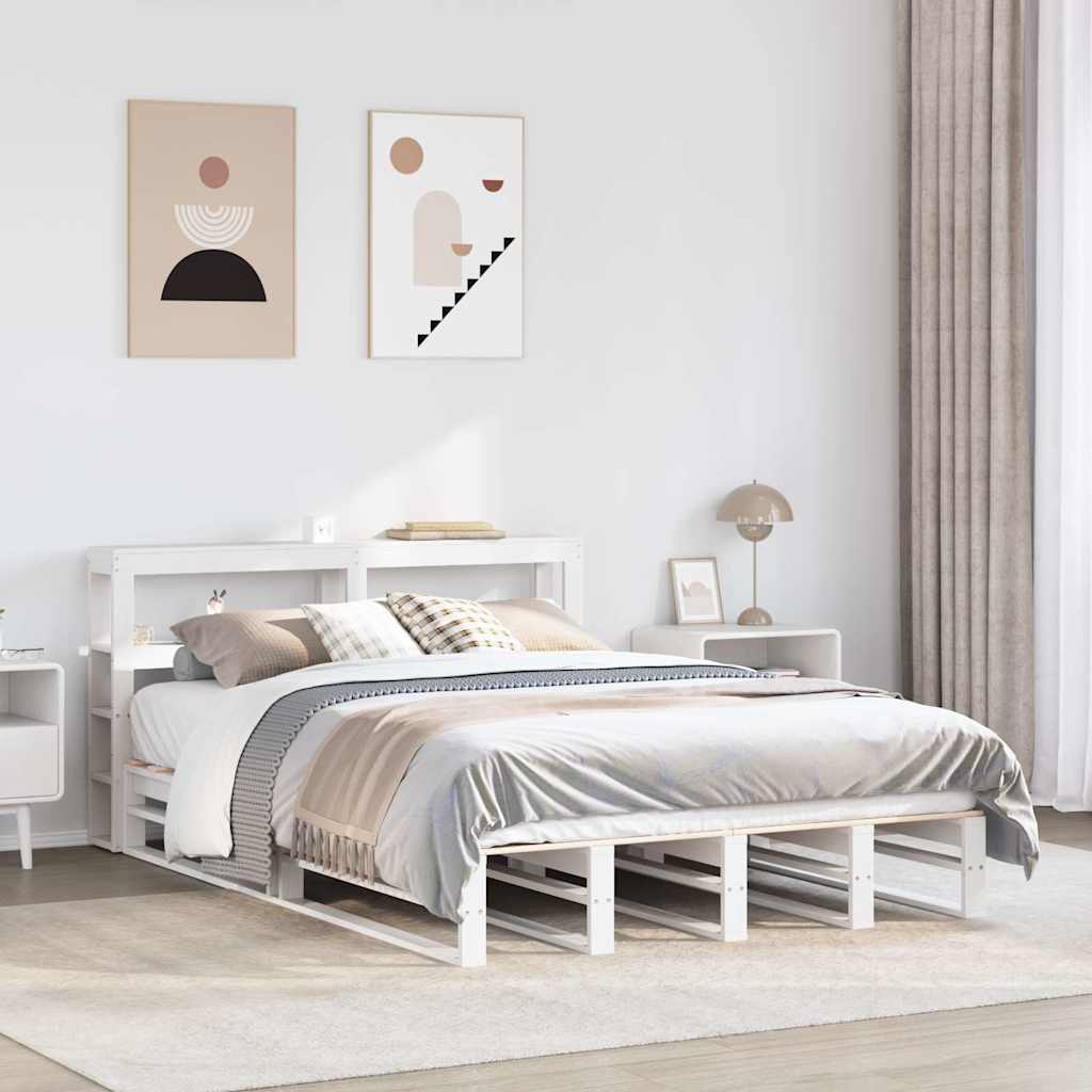 Bed Frame Without Mattress Small Double Solid Wood Pine