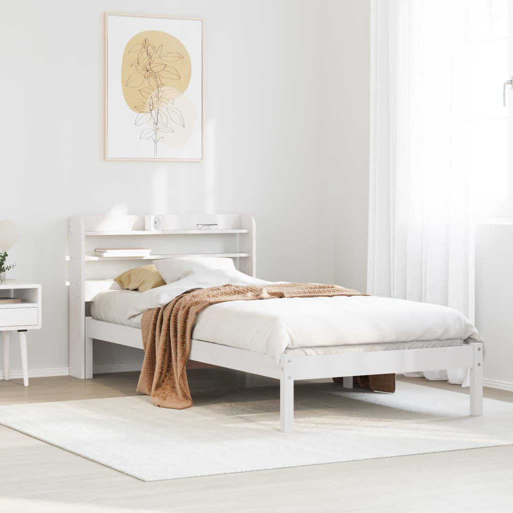 Bed Frame Without Mattress Solid Wood Pine