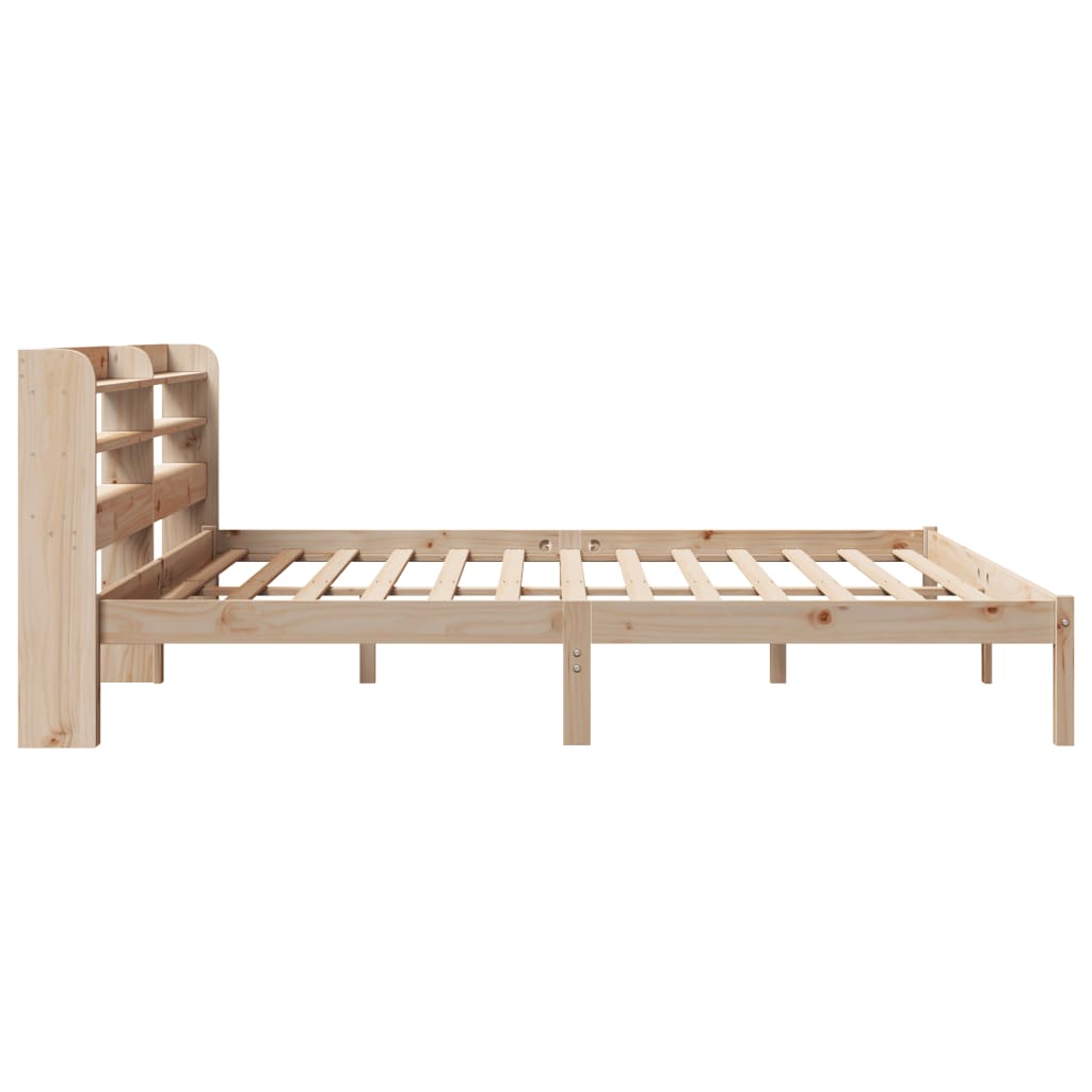 Bed Frame Without Mattress Solid Wood Pine